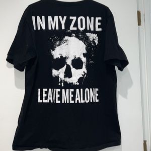 Skull “In my zone” black t-shirt.
